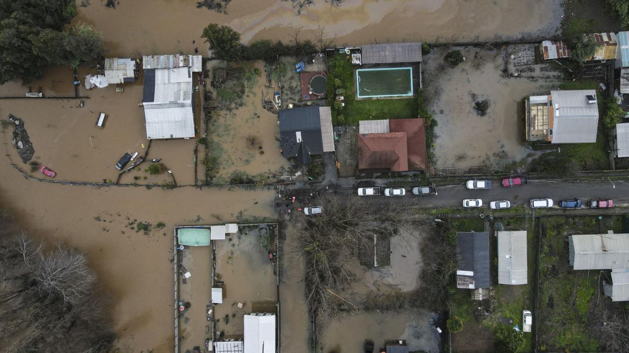 Inundaciones en Chile. Foto: Andina. 