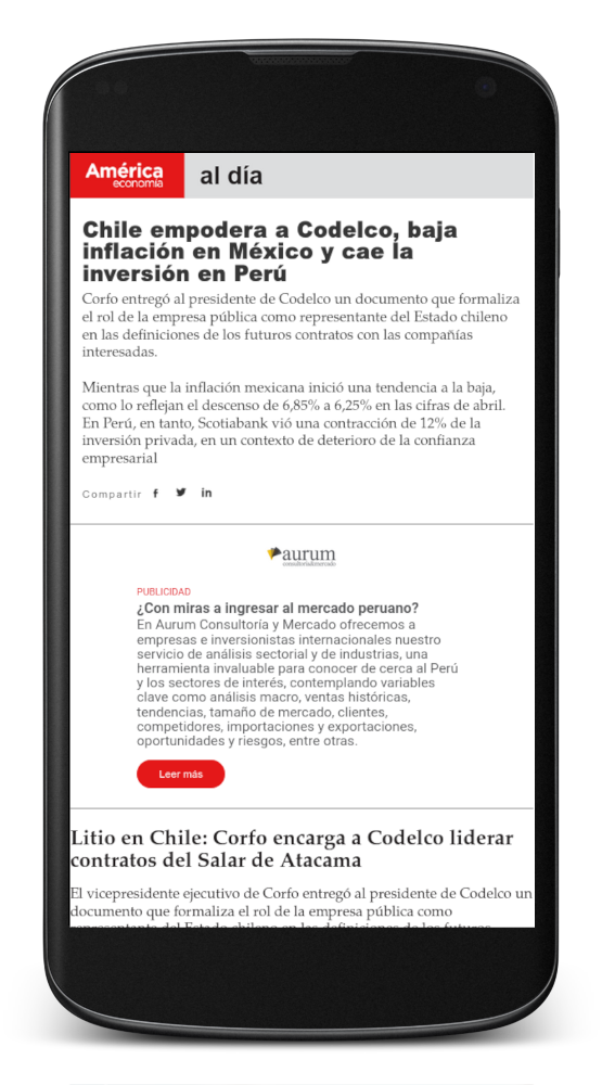 Newsletter Mobile