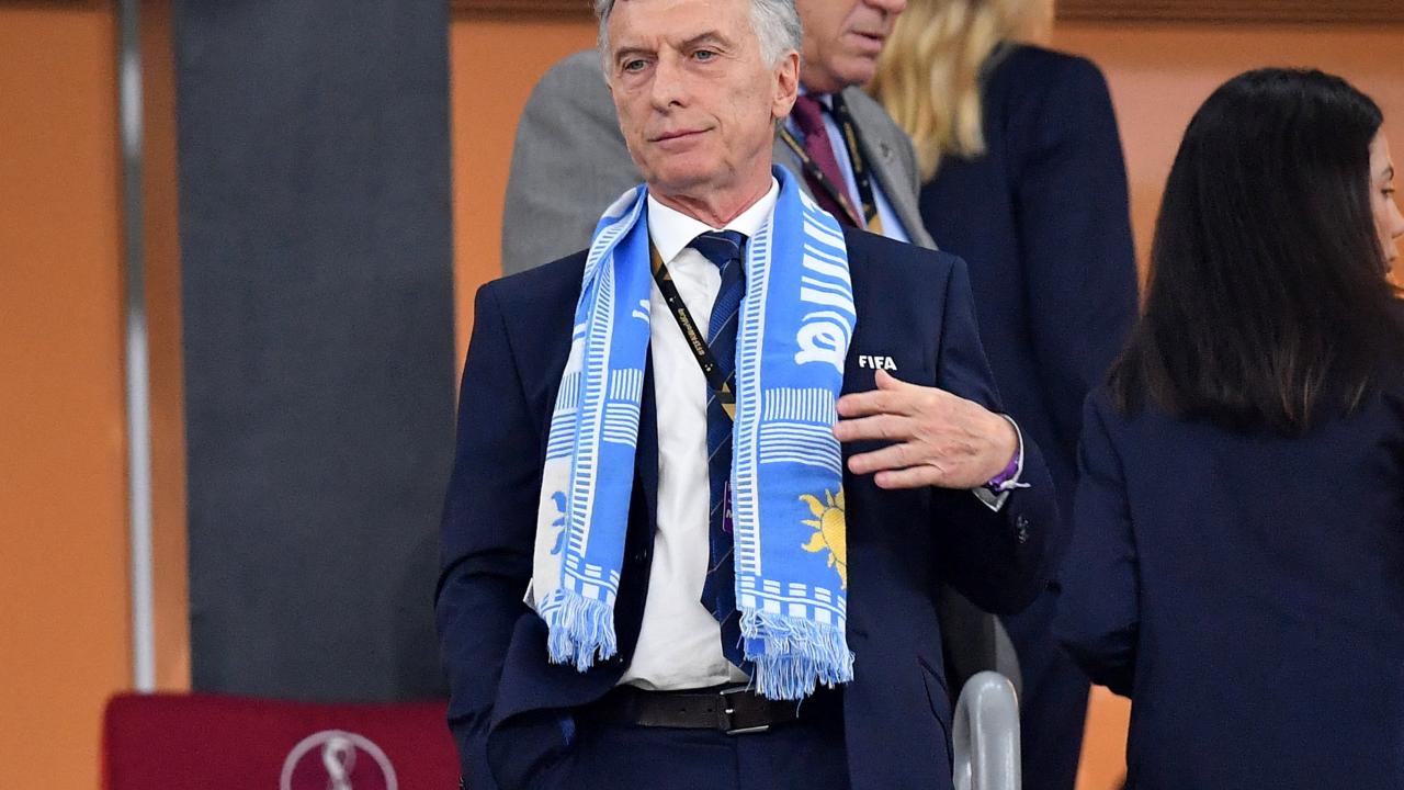 Expresidente argentino Mauricio Macri, durante la Copa del Mundo de fútbol de Qatar 2022.