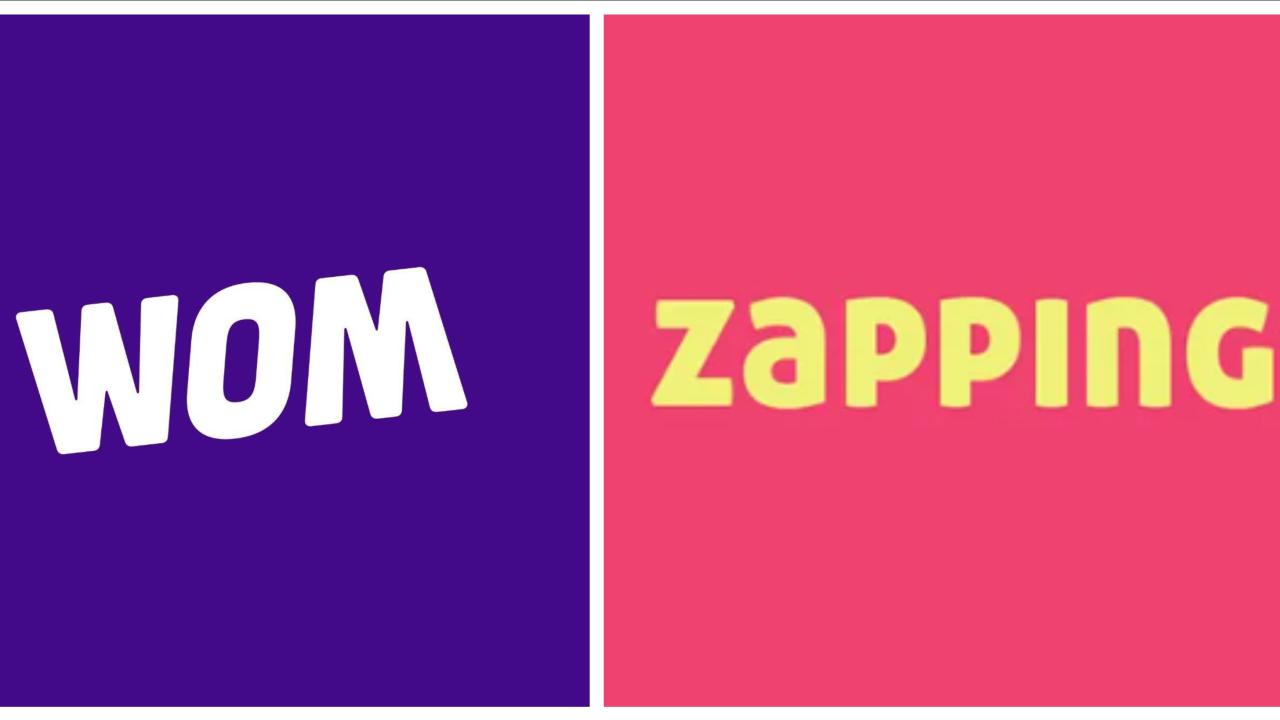 logos de WOM y Zapping