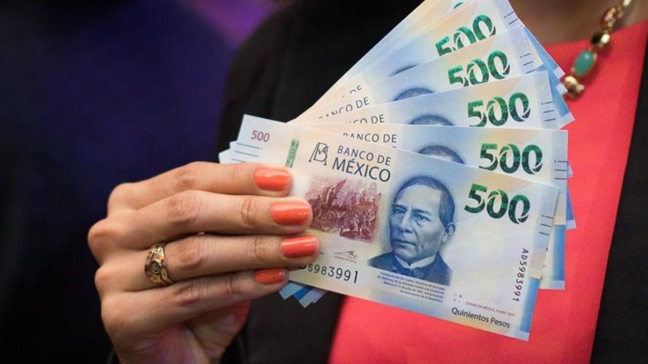 Pesos mexicanos billete de 500, foto Agencia Xinhua