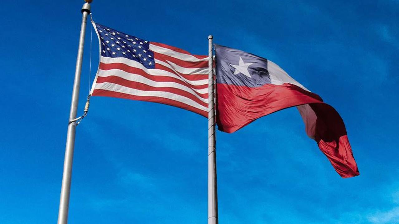 Banderas Chil y EE.UU. foto Apparcel