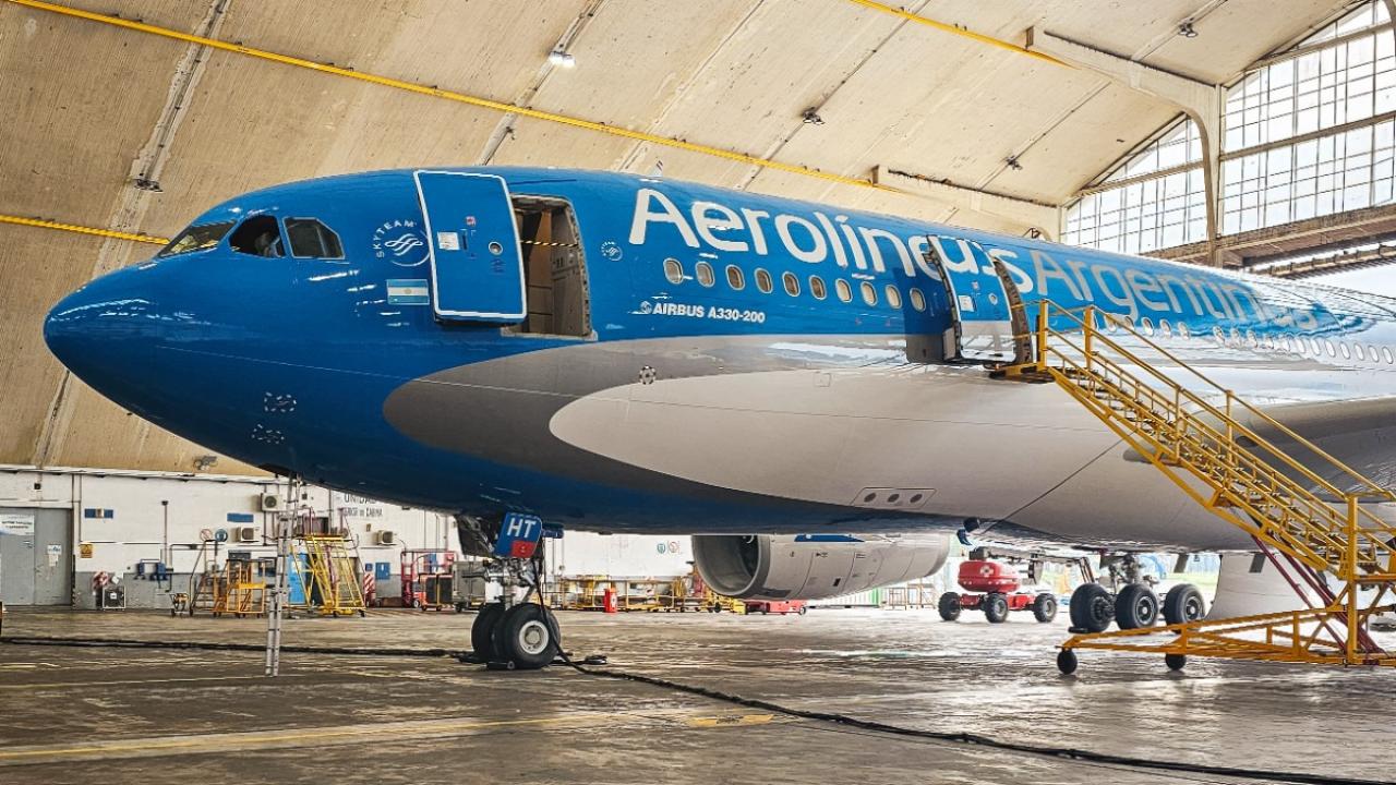 Avión de Aerolíneas Argentinas