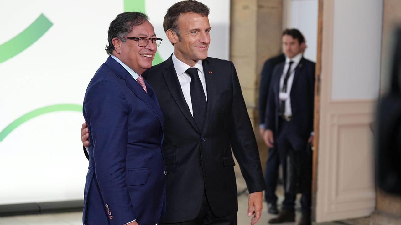 Macron y Petro. Foto: Presidencia de Colombia.