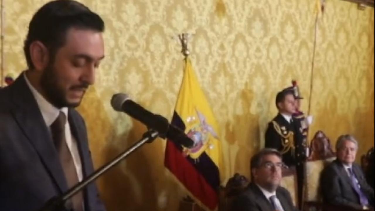 Ministro ecuatoriano Daniel Legarda, foto Twitter