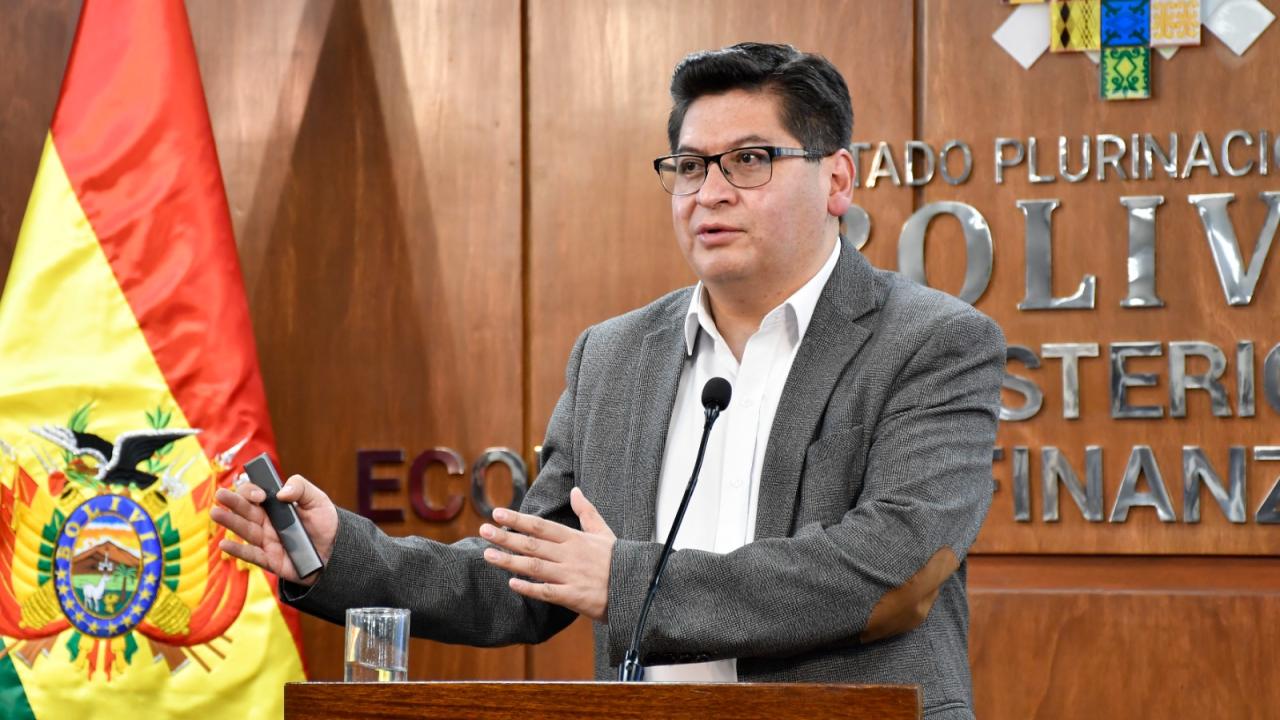 Marcelo Montenegro ministro de Economia de Bolivia, foto La Razón