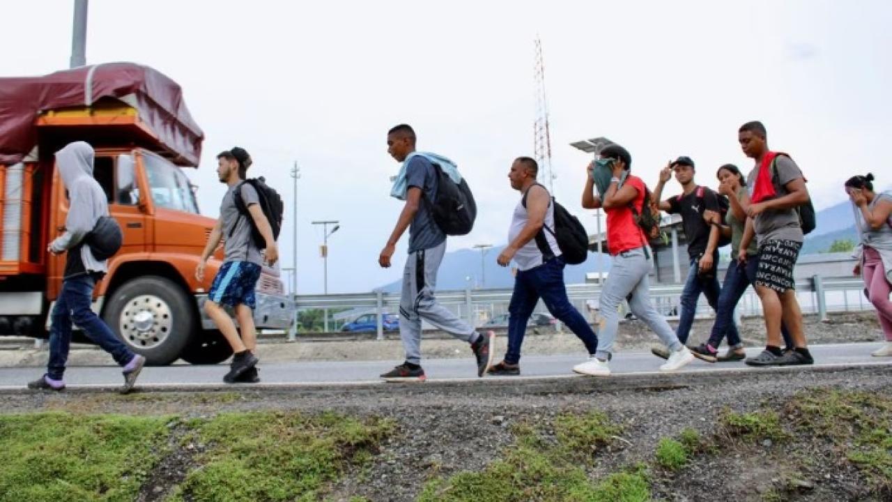 Migrantes en México, foto Reuters