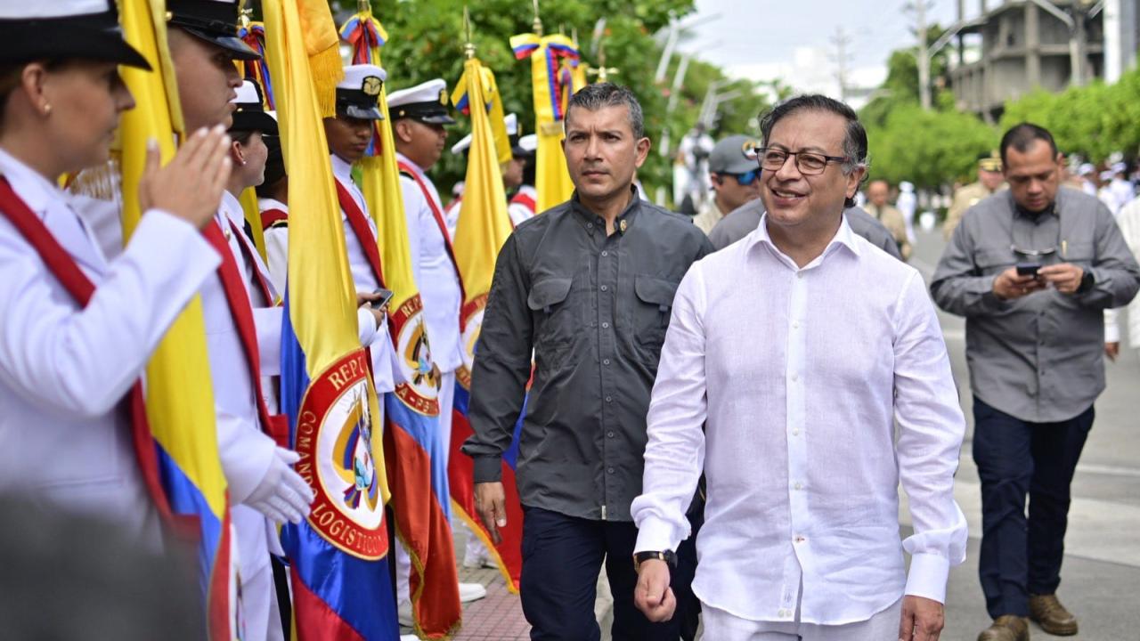 Gustavo Petro en San Andrés. Foto: Presidencia de Colombia.