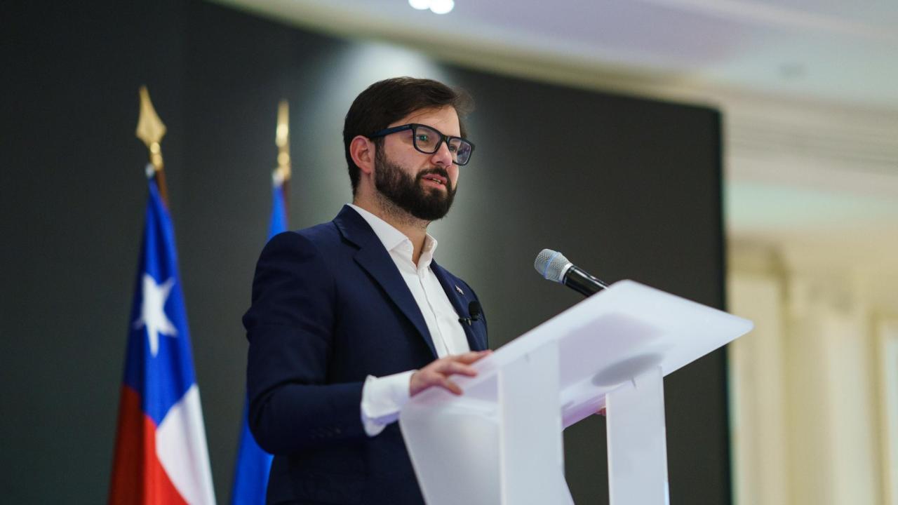 Boric. Foto: Boric vía Twitter.