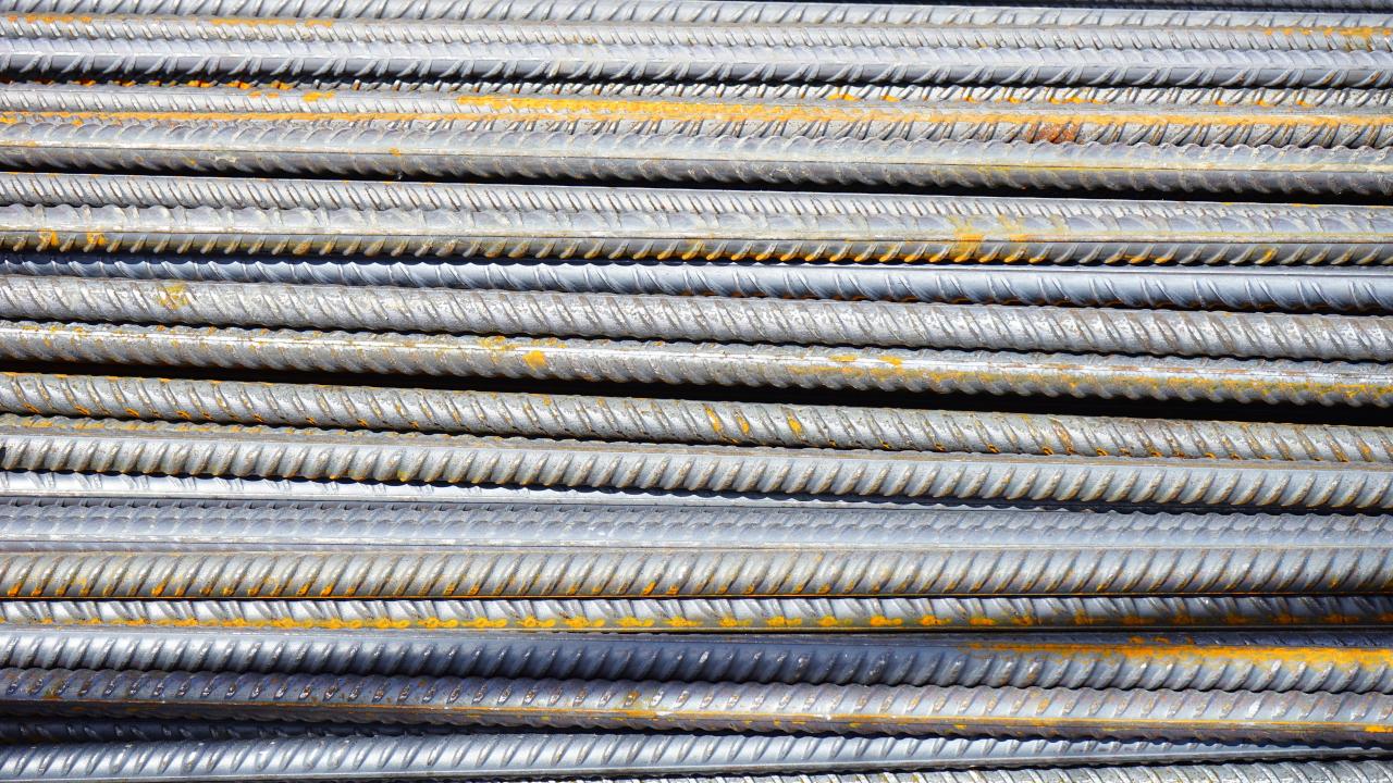 Barras de acero. Foto: Pexels.