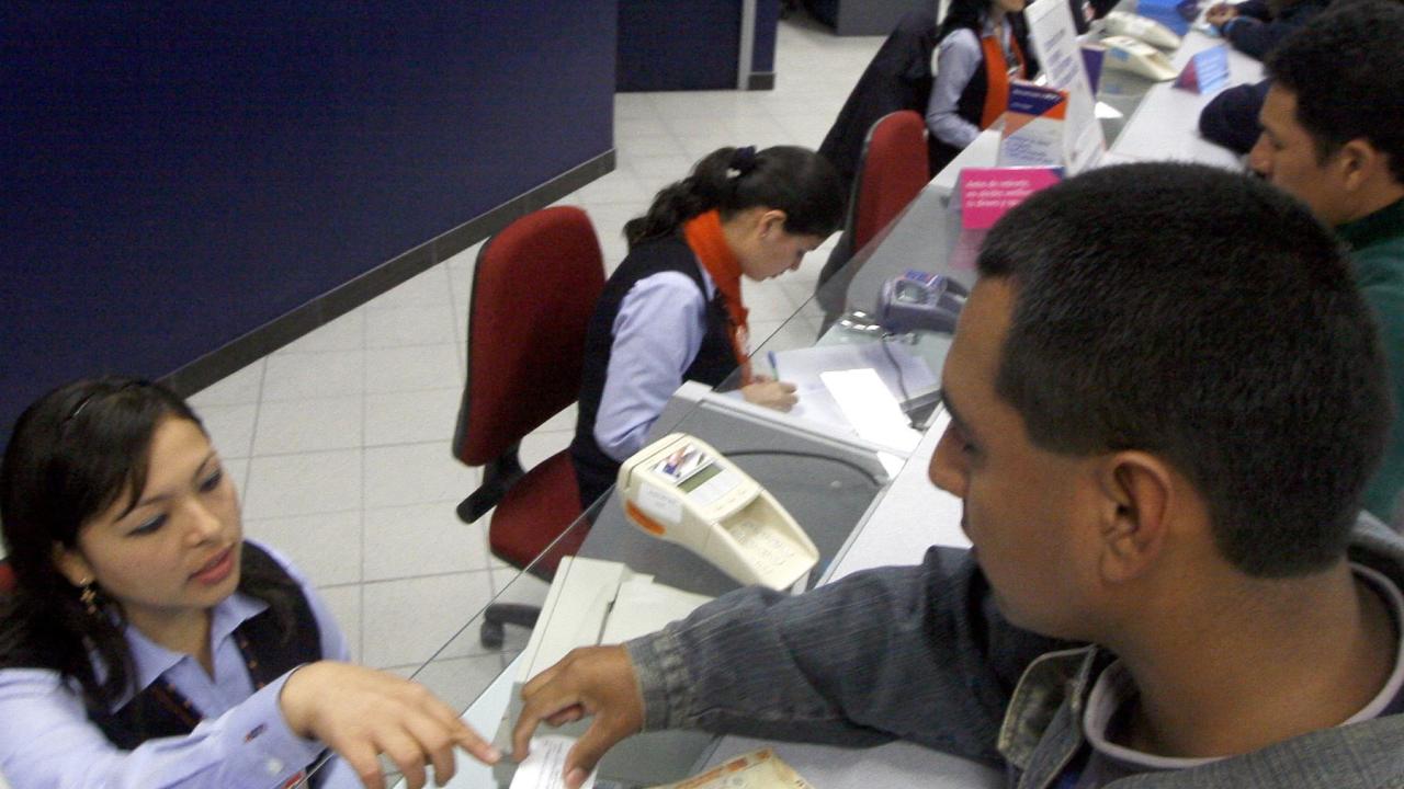 Banco. Foto: Andina.