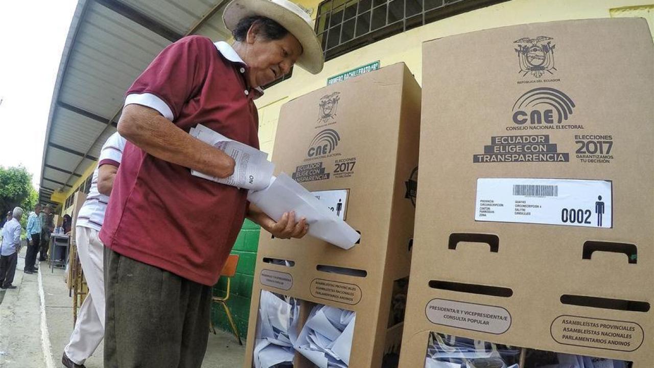 Elecciones Ecuador. Foto: Xinhua. 