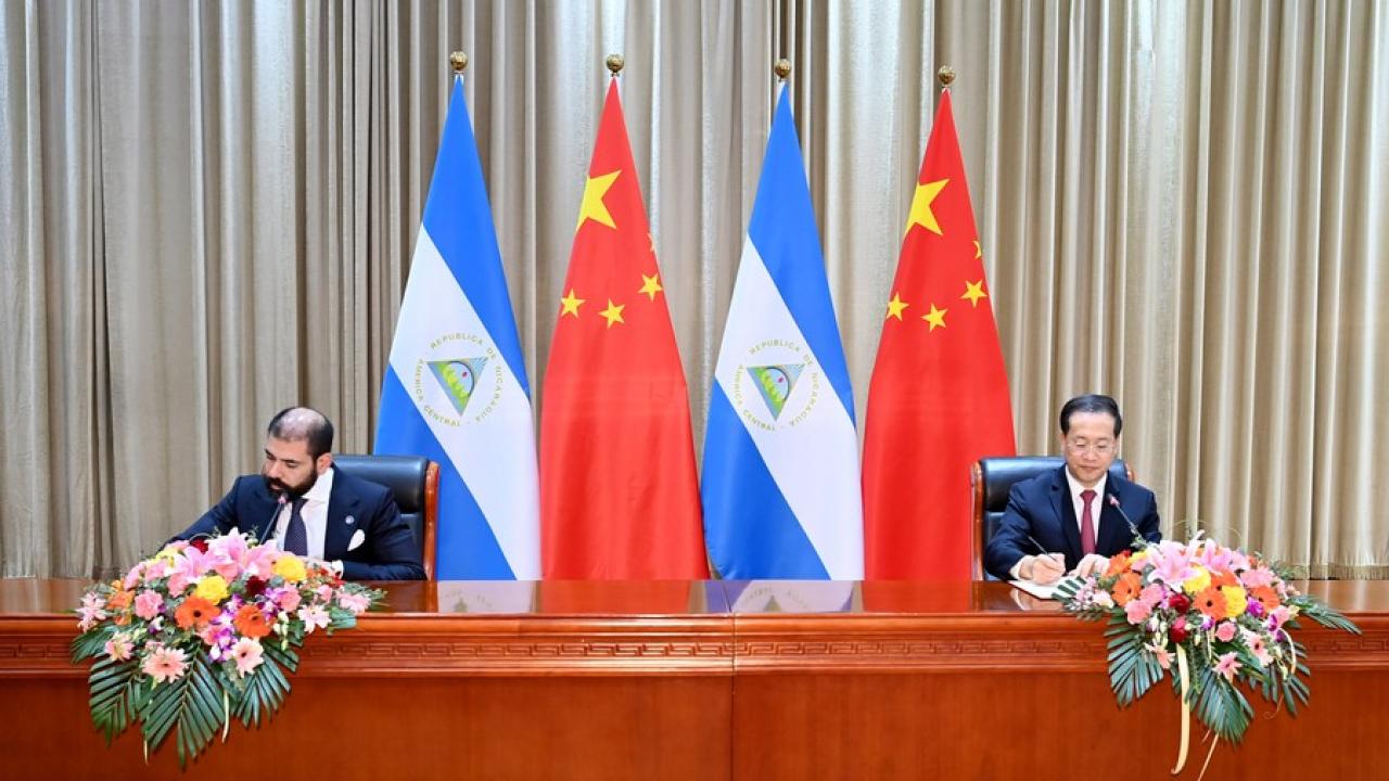 NIcaragua y China. Foto: Xinhua. 