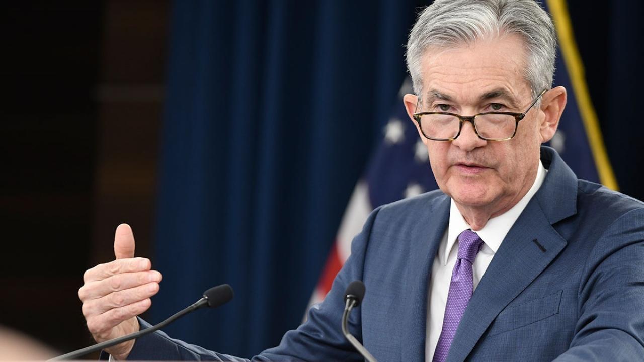 l presidente de la Fed, Jerome Powell, durante una rueda de prensa.