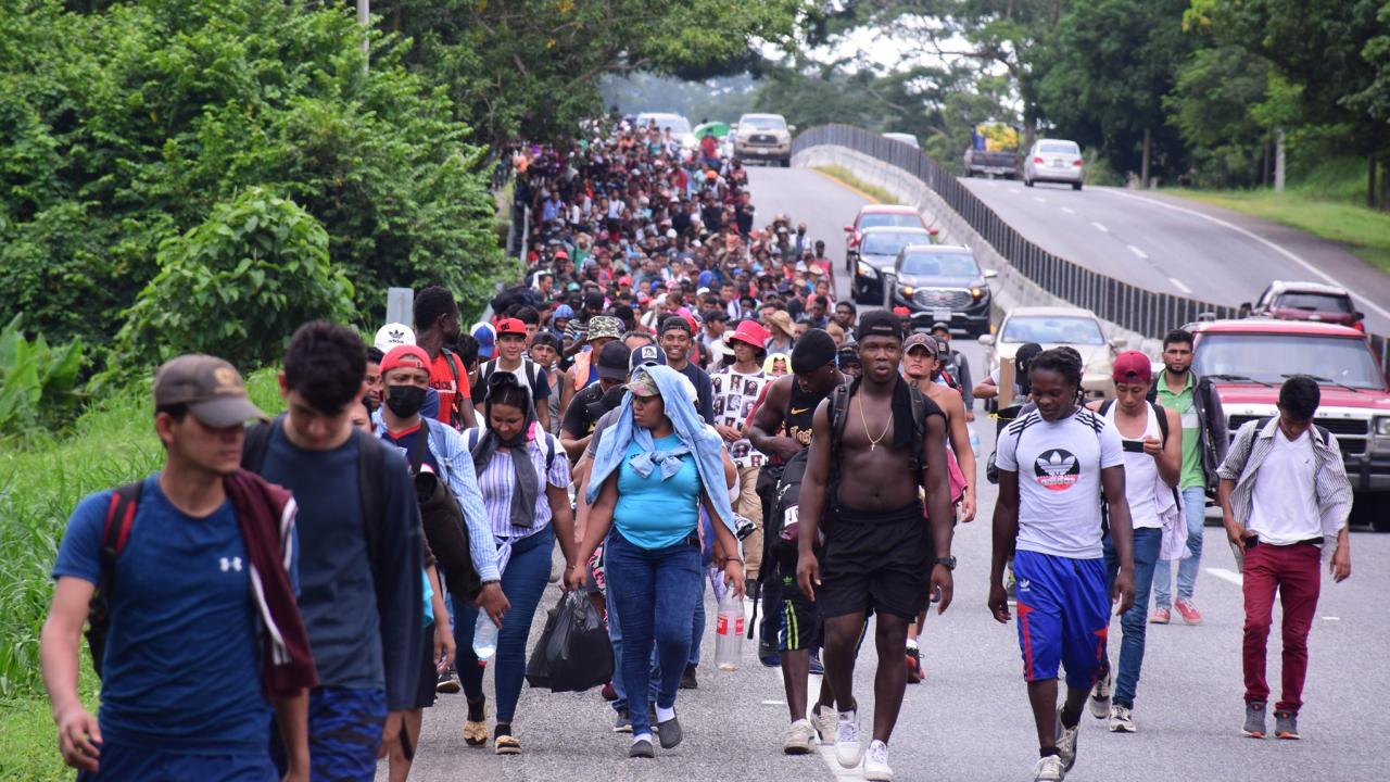 Migrantes. Foto: XInhua.