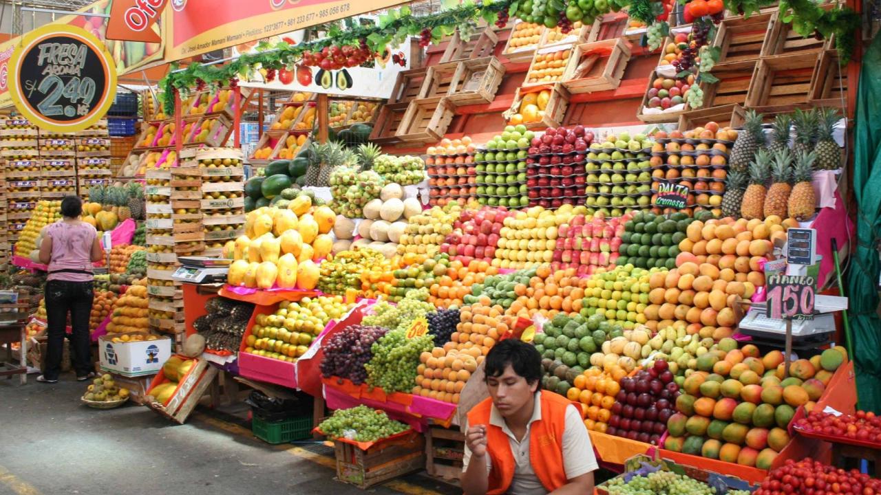 Frutas. Foto: Andina.