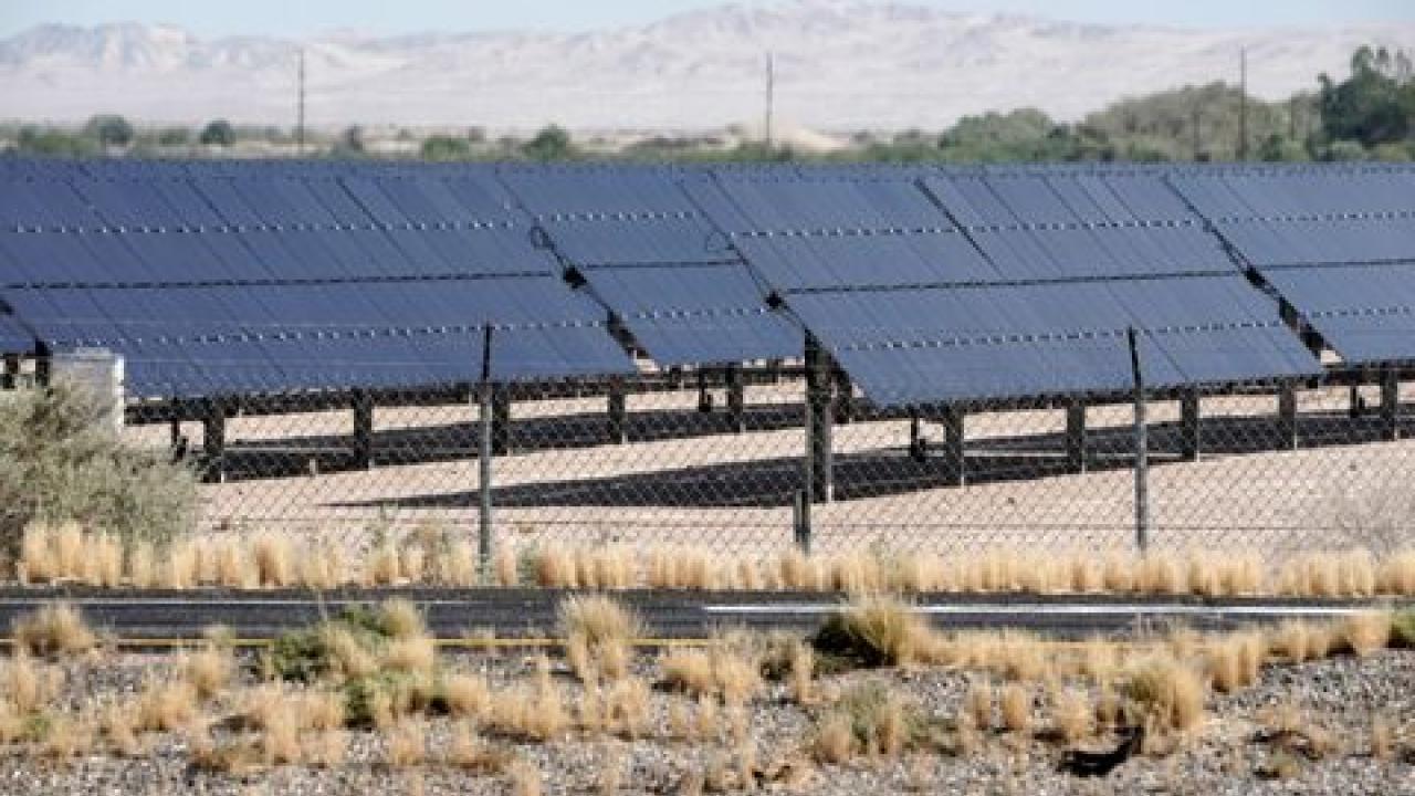 Planta fotovoltaica. Foto: Reuters. 