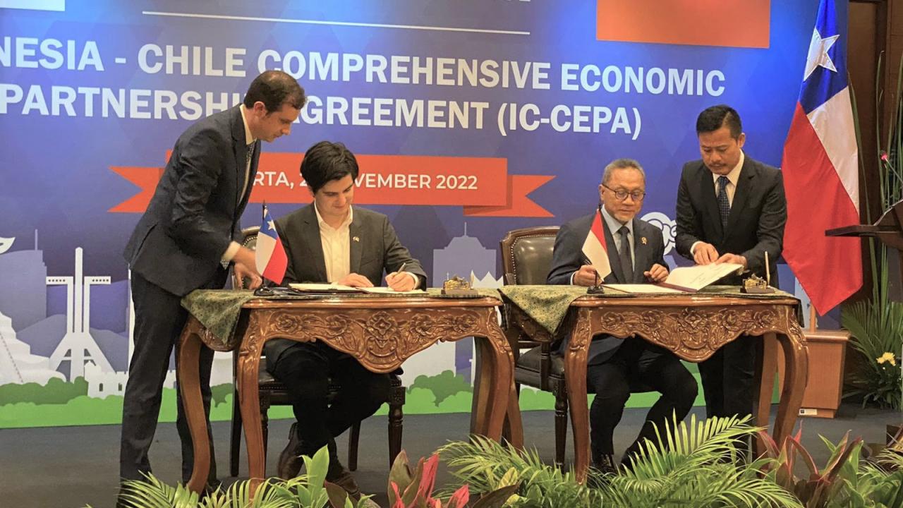 Se firma Protocolo Adicional sobre Comercio de Servicios al CEPA Chile-Indonesia