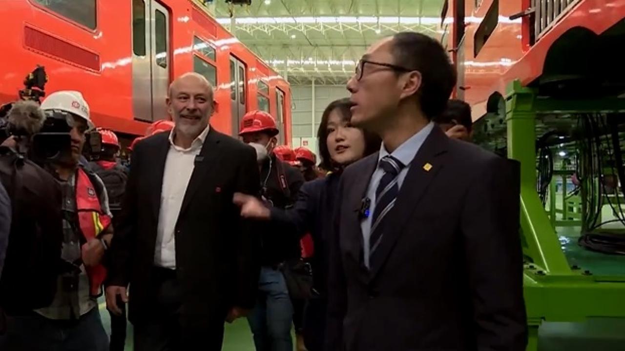 Trenes de fabricación china y ensamblaje mexicano operarán en nueva línea de metro de Ciudad de México