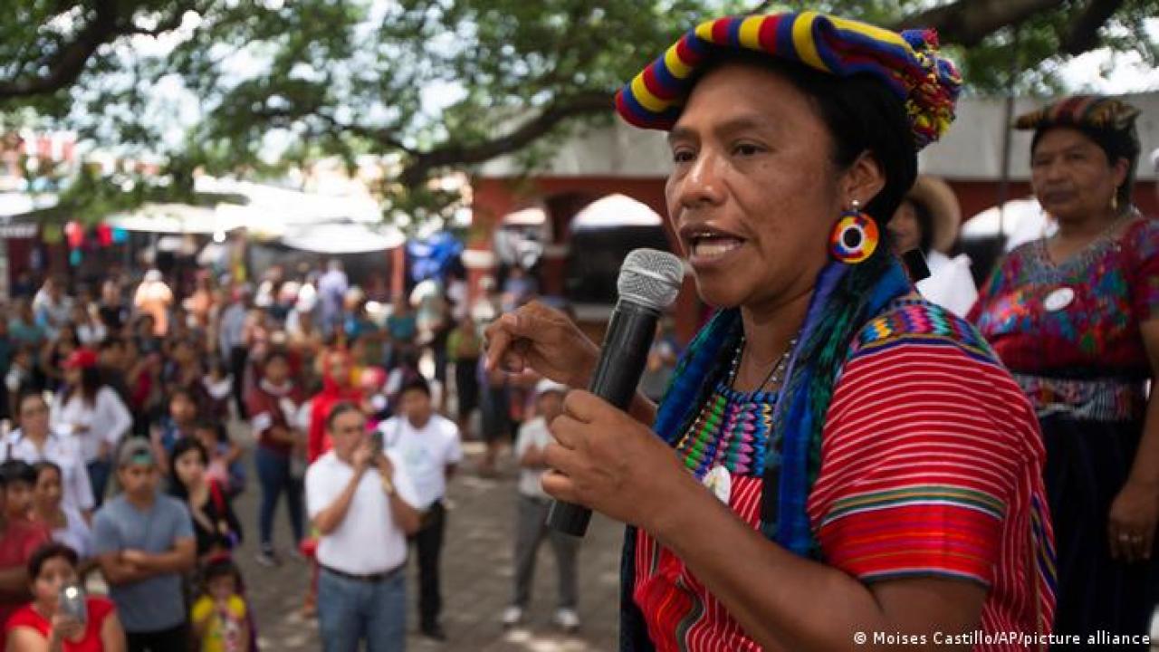 Líder indígena guatemalteca buscará la presidencia en junio