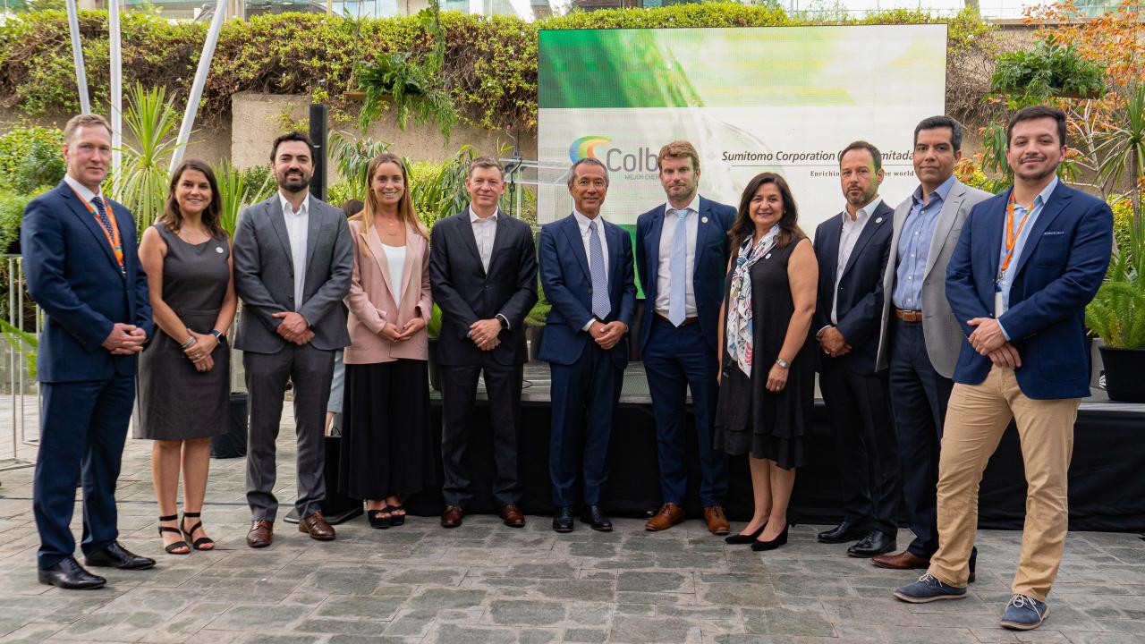 Chilena Colbún y Sumitomo desarrollarán proyecto de hidrógeno verde