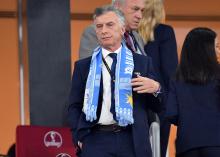 Expresidente argentino Mauricio Macri, durante la Copa del Mundo de fútbol de Qatar 2022.