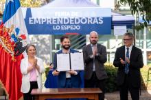 president Boric y su gabinete