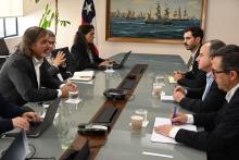 Reunión de Corfo y SQM por litio, foto Corfo