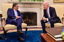 Gustavo Petro y Joe Biden
