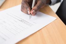 Firma de contrato