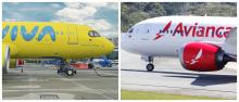Collage avión de Viva Air y Avianca