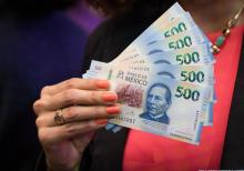 Pesos mexicanos billete de 500, foto Agencia Xinhua