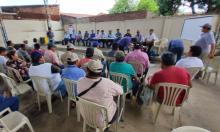 La reunión se realiza en la sede de campesinos de Montero. Foto: El Informador Montero