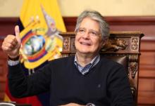 Guillermo Lasso, presidente de Ecuador, foto Xinhua