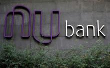 Frontis edificio con lgo Nubank, foto Reuters