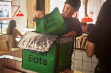 Repartidor Uber Eats. Foto: Uber Eats vía Twitter. 
