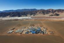 Foto de archivo - Vista desde un dron de la planta de producción de litio de Eramet en el Salar Centenario de Salta, Argenti. Jul 4 , 2024. REUTERS/Matias Baglietto