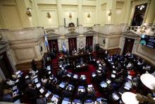 Debate en el Senado del Congreso argentino, en Buenos Aires, Argentina. Mar 14, 2024. REUTERS/Agustin Marcarian